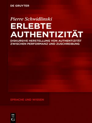cover image of Erlebte Authentizität